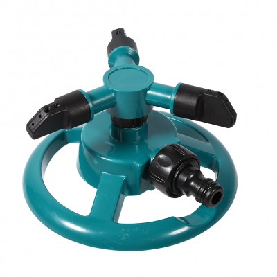 360° Fully Circle Rotating Watering Sprinkler Irrigation System 3 Nozzle Pipe Hose for Garden , 3 Nozzle Irrigation,Rotating Water Sprinkler   